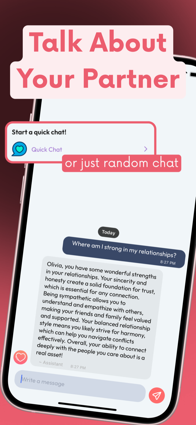 CoupleCare chat screen