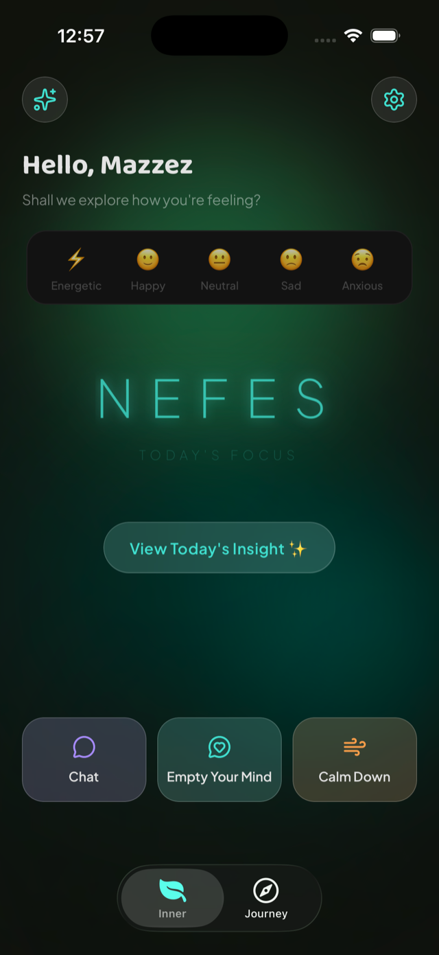 Innerlyo home screen