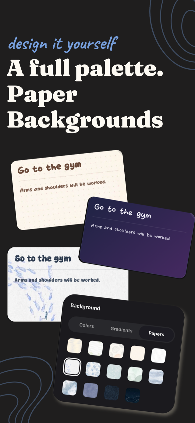 StickyNote paper backgrounds